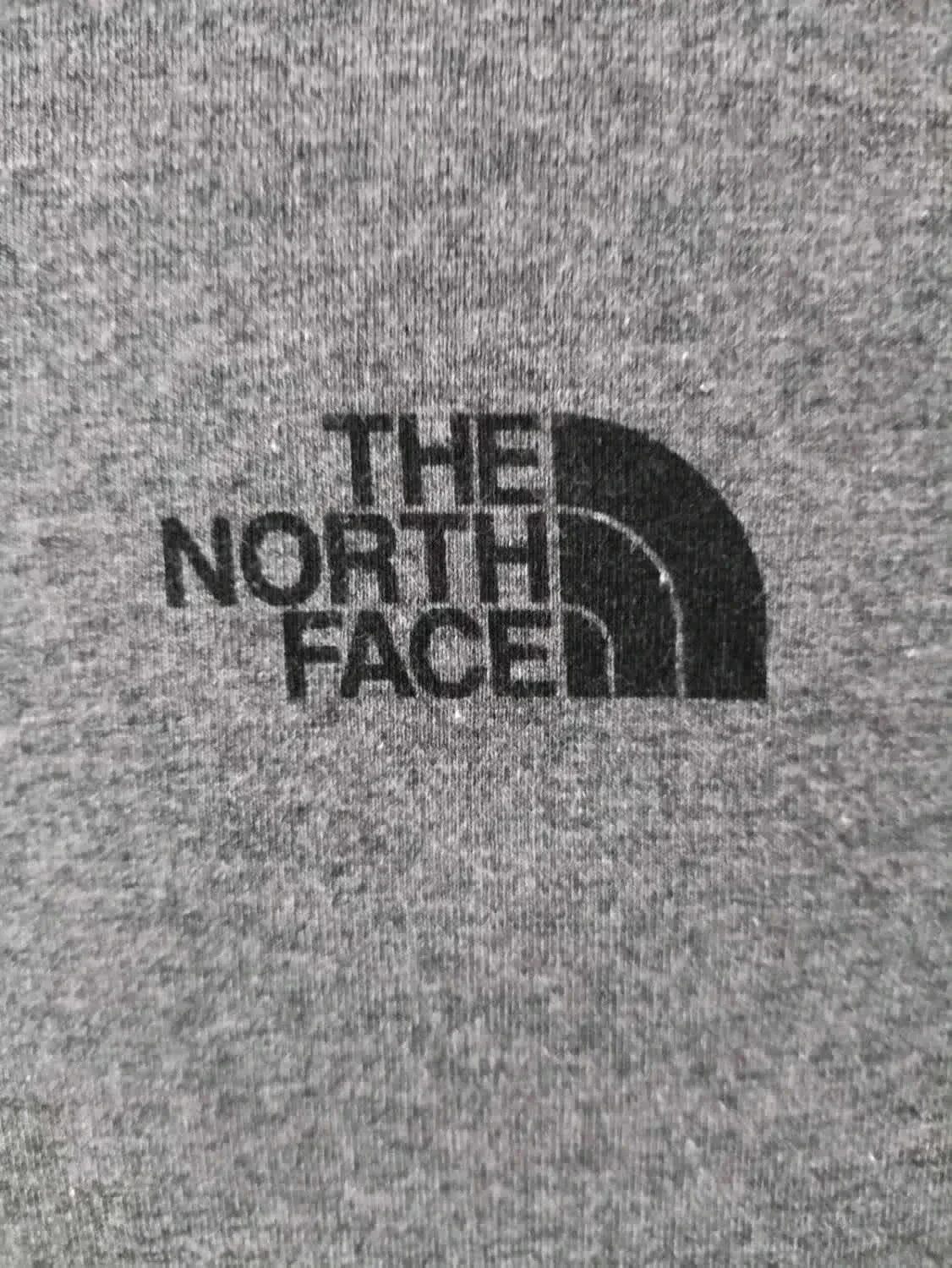 Camiseta The North Face cinza duplo logotipo tamanho M – photo 5